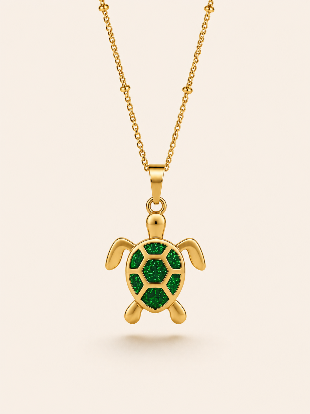 Exklusive Kette mit Schildkröten Anhänger