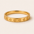 Gold Heart Band Ring