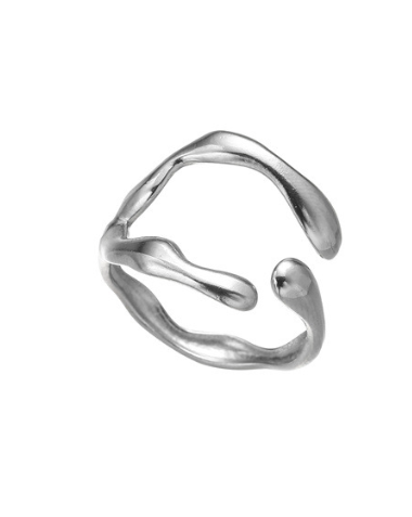 Chic Hollow Titanium Band for Her