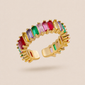 Adjustable Baguette Band Ring