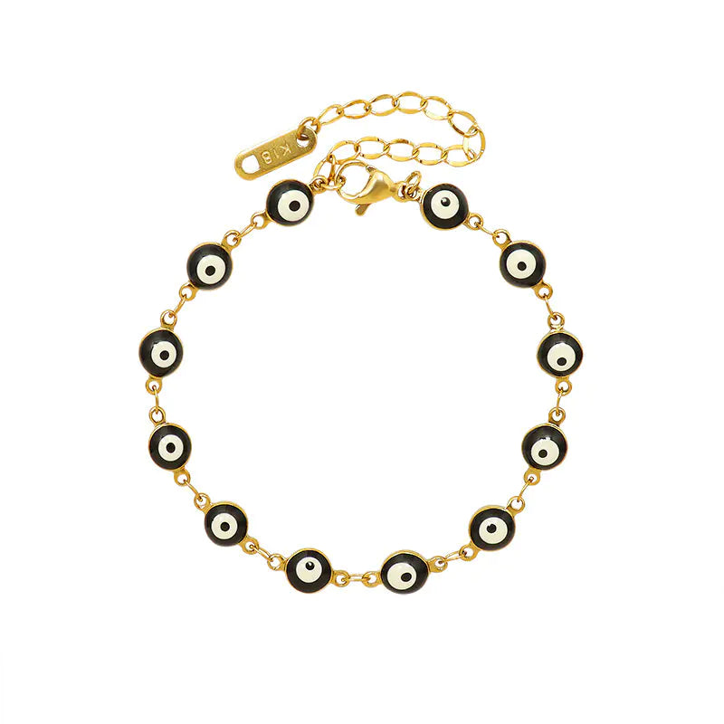 Glossy Black Titanium Elegance Bracelet