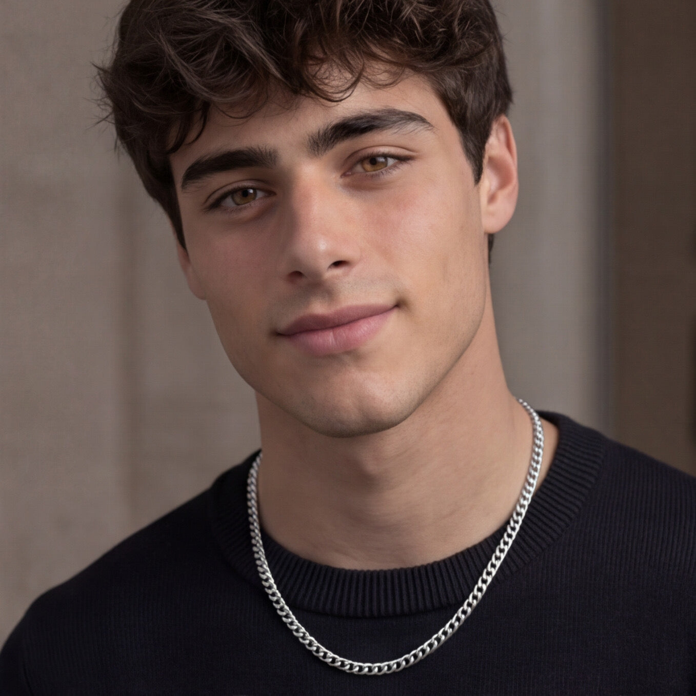 Modern Cuban Style Necklace