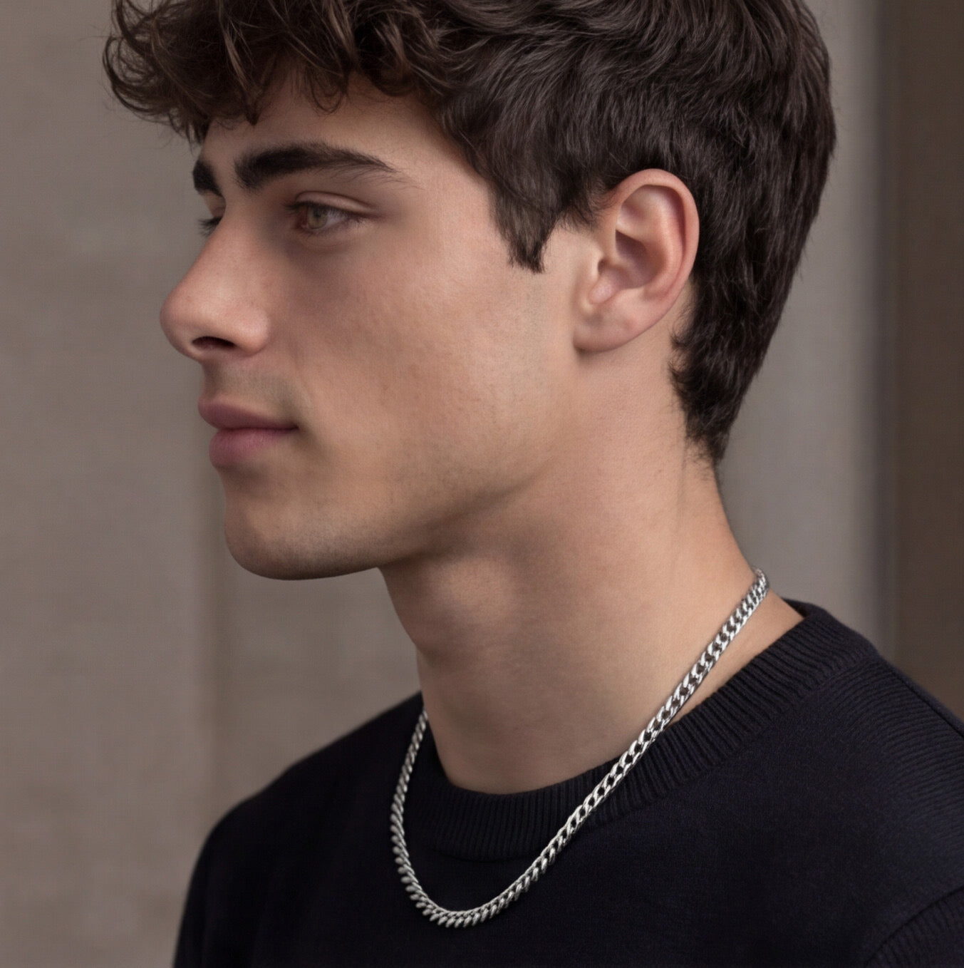 Modern Cuban Style Necklace