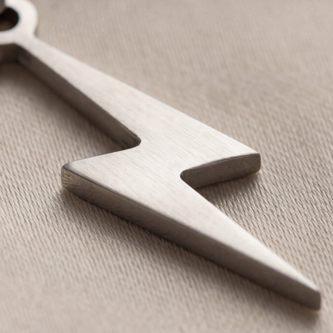 Necklace with lightning bolt pendant