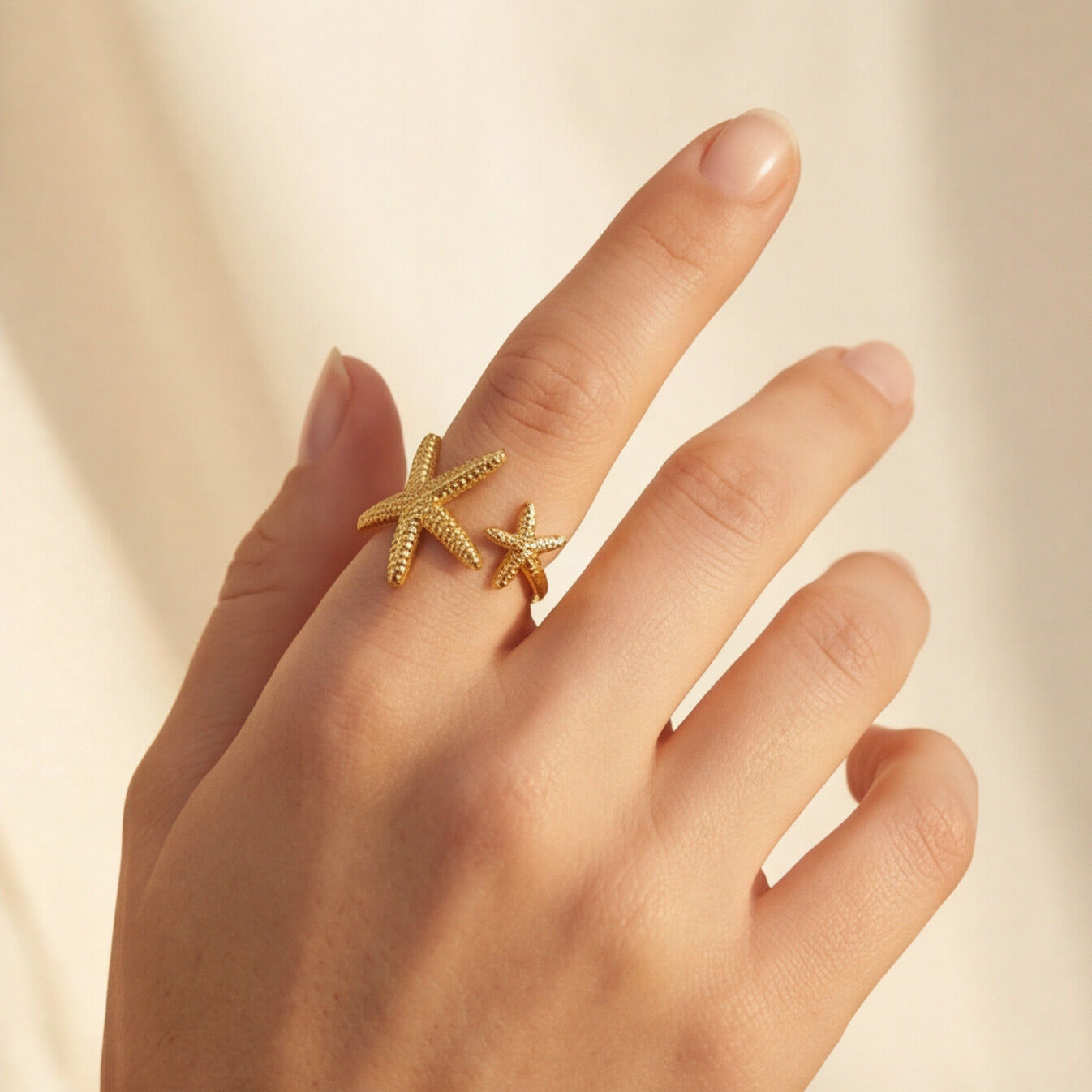 Starfish Summer Look Ring