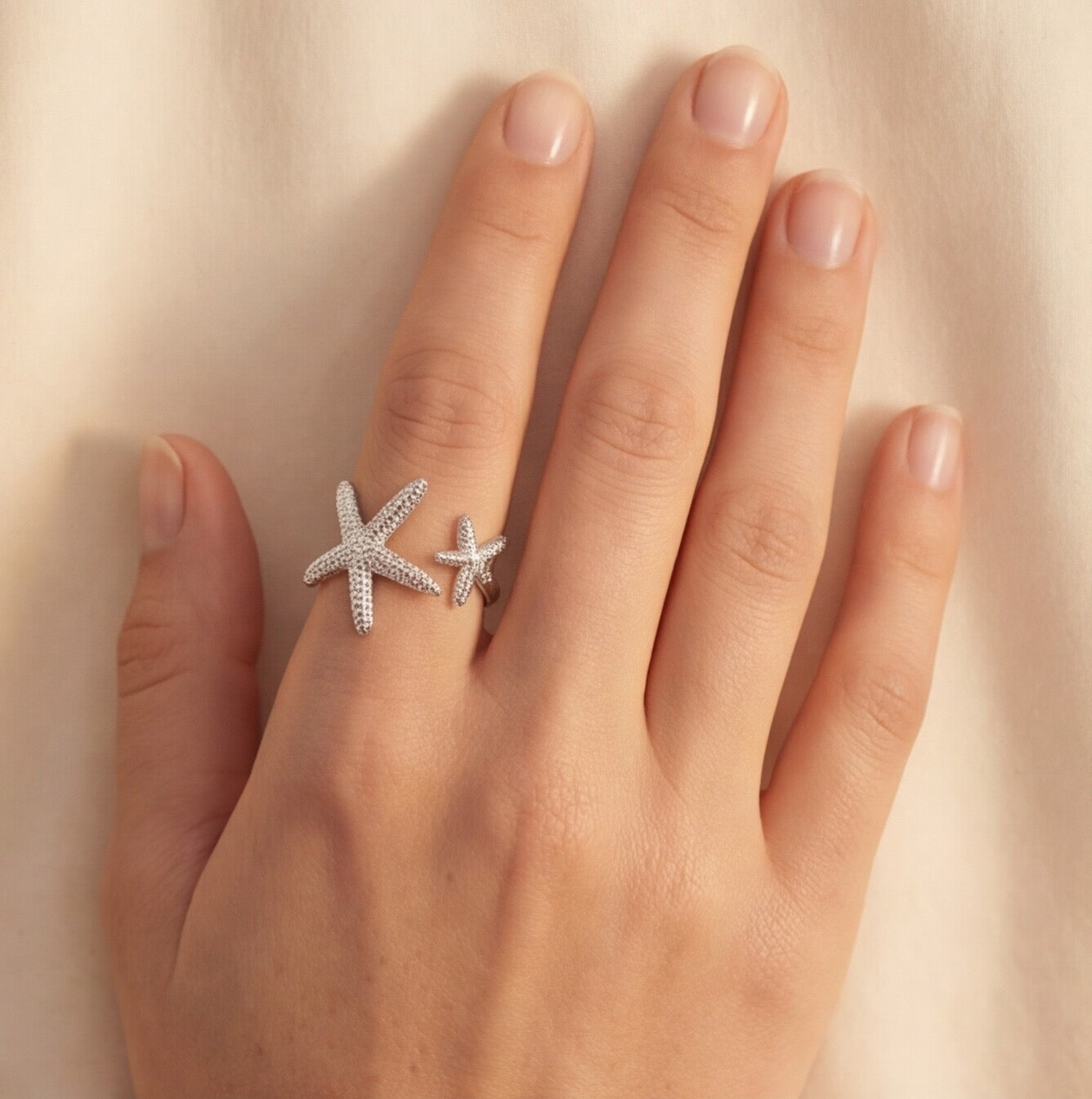 Starfish Summer Look Ring