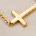 Elegant dainty cross necklace
