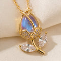 Filigree designer necklace in floral style