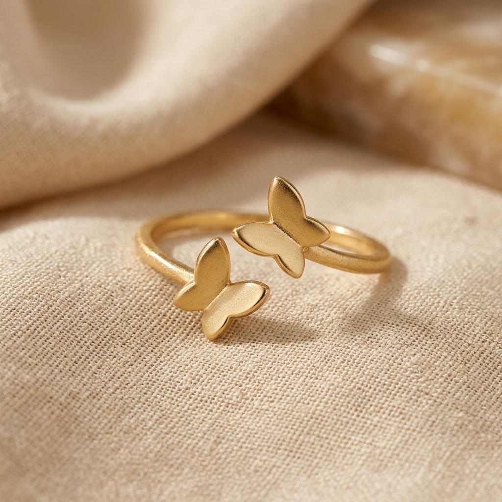 Elegant Butterfly Statement Ring