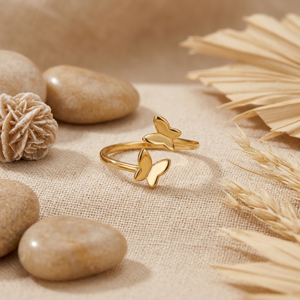 Elegant Butterfly Statement Ring