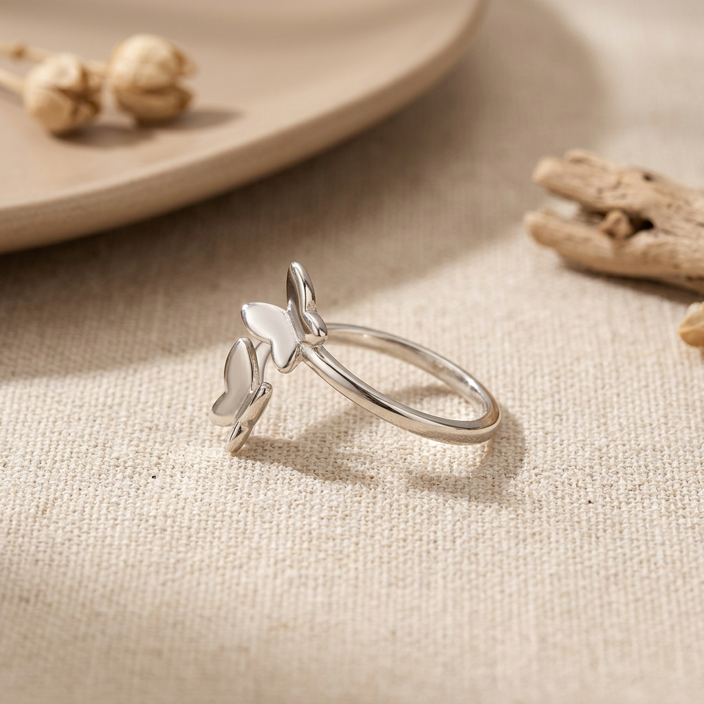 Elegant Butterfly Statement Ring