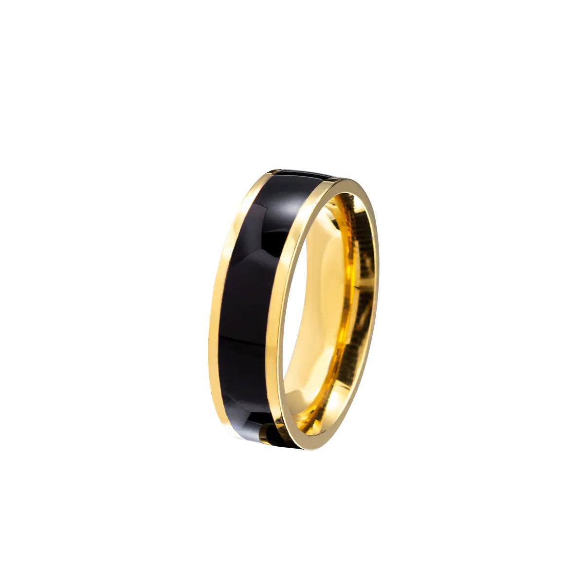 Eternal Love Gold-Plated Titanium Duo Ring